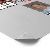 Twee families grijze fractale bomen Fotonaam Poste Poster (Hoek)