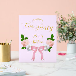 Twee Fancy Boog Bloemen Verjaardag Acryl Bord