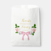 Twee Fancy Boog Bloemen Verjaardag Bedankzakje (Voorkant)