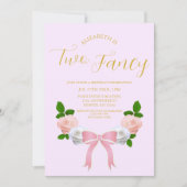 Twee Fancy Boog Bloemen Verjaardag Kaart (Voorkant)