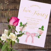 Twee Fancy Boog Bloemen Verjaardag Kaart