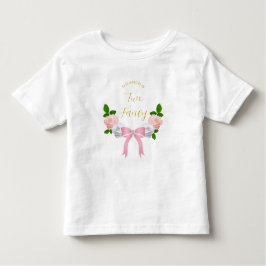 Twee Fancy Strik Verjaardagsbloemen Kinder Shirts