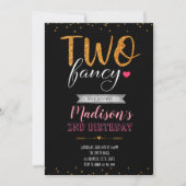 Twee fancy verjaardagsuitnodiging kaart (Voorkant)