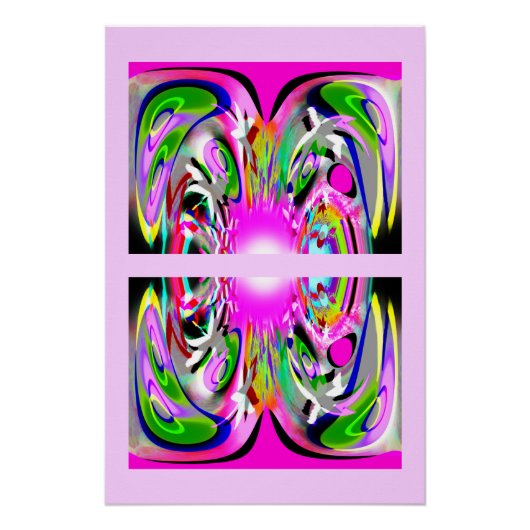 Twee fantasie-decoratieve kunst perfect poster (Voorkant)