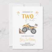 TWEE Fast 4 Wheeler Quad Bike Verjaardag uitnodigi Kaart (Voorkant)