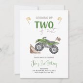 TWEE Fast 4 Wheeler Quad Bike Verjaardag uitnodigi Kaart (Voorkant)