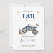 TWEE Fast 4 Wheeler Quad Bike Verjaardag uitnodigi Kaart (Voorkant)