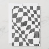 Twee Fast Birthday Dirt bike thema Uitnodiging. In Kaart (Achterkant)