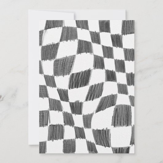 Twee Fast Birthday Dirt bike thema Uitnodiging. In Kaart (Achterkant)