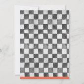 TWEE Fast Birthday Invitation Race Car 2e verjaard Kaart (Achterkant)