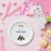 TWEE Fast Blue 4 Wheeler Papieren Bordje (Feest)