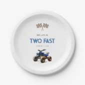 TWEE Fast Blue 4 Wheeler Papieren Bordje (Voorkant)