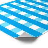 Twee Fast Blue Race Car 2e Verjaardagsfeest Poster (Hoek)