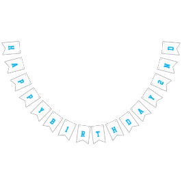 Twee Fast Blue Race Car 2e Verjaardagsfeest Vlaggetjes