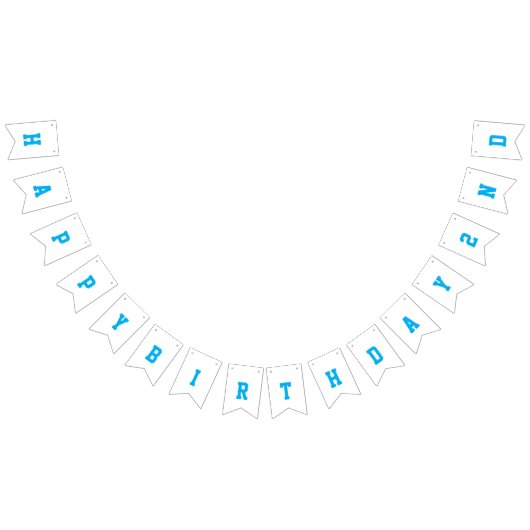 Twee Fast Blue Race Car 2e Verjaardagsfeest Vlaggetjes (Alle)