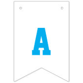 Twee Fast Blue Race Car 2e Verjaardagsfeest Vlaggetjes (Tweede vlag)