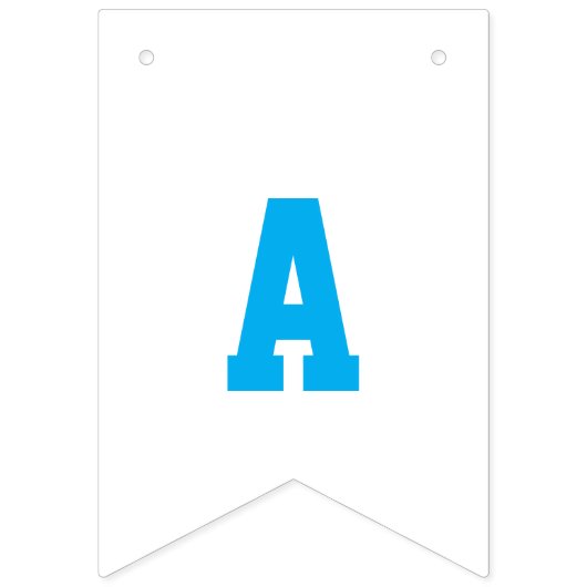 Twee Fast Blue Race Car 2e Verjaardagsfeest Vlaggetjes (Tweede vlag)