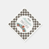 Twee Fast Blue Race Car Birthday Napkins Servet (Hoek)