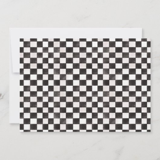 Twee Fast Boy 2e Verjaardag Race Auto Party Foto Kaart (Achterkant)