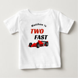 Twee Fast Boy 2e Verjaardag Red Racing Car