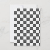 Twee Fast Boy Second Birthday Invitation Kaart (Achterkant)