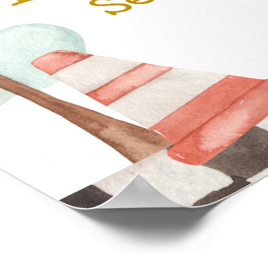 Twee Fast Boy Second Birthday Racing Welcome Sign Poster (Hoek)