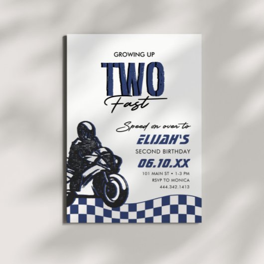 Twee Fast Boys Motorcross Dirt Bike Verjaardag Kaart