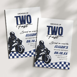 Twee Fast Boys Motorcross Dirt Bike Verjaardag Kaart