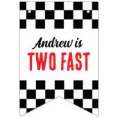 Twee Fast Boys Verjaardag Bunting banner (Eerste vlag)