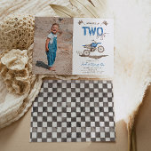 TWEE Fast Dirt Bike Verjaardag uitnodiging