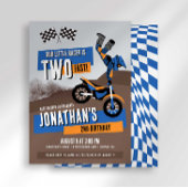 Twee Fast Dirt Bike Verjaardag uitnodiging