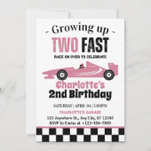 Twee Fast Girl 2e verjaardag Kaart (Voorkant)