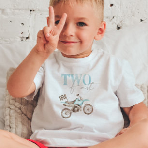 TWEE Fast Light Blue Dirt Bike Birthday T-shirt