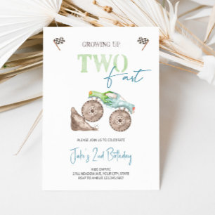 TWEE Fast Light Groene Monster Truck uitnodiging