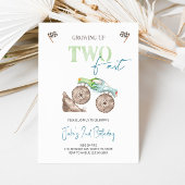 TWEE Fast Light Groene Monster Truck uitnodiging