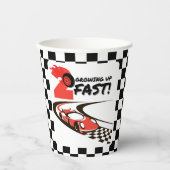 Twee Fast Party Race Car 2e Verjaardagsfeest Papieren Bekers (Voorkant)
