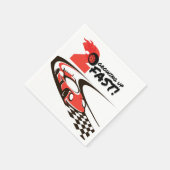 Twee Fast Party Race Car 2e Verjaardagsfeest Servet (Hoek)