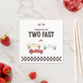 Twee Fast Race Car Birthday Party Servet (Insitu)