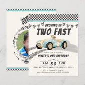 Twee Fast Race Car Boy 2de Birthday Party Budget (Voorkant / Achterkant)