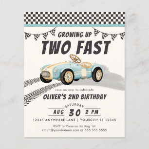 Twee Fast Race Car Boy 2de Birthday Party Budget