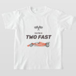 Twee Fast Race Car Second Birthday T-Shirt<br><div class="desc">Zoom,  zoom! Viel de verjaardagsfeestdag van je tweejarige racer met dit waterverf racecar t-shirt voor kinderen. Ideaal voor de viering van het tweede verjaardagsfeest van je jongen!</div>
