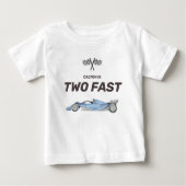 Twee Fast Race Car Tweede verjaardag Toddler (Voorkant)