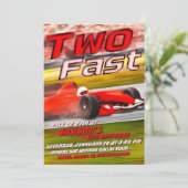 Twee Fast - Racing 2e Verjaardag Kaart (Staand voorkant)