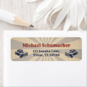 Twee Fast Second Birthday Party Theme Car Boy Race Etiket (Insitu)