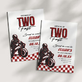 Twee Fast Speed Boys 2e verjaardag van de Dirt Bik Kaart