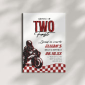 Twee Fast Speed Boys 2e verjaardag van de Dirt Bik Kaart