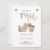 TWEE Fast Yellow Monster Truck uitnodiging (Voorkant)