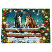 Twee feestelijke Cartoons in stripboekstijl Groot Cadeauzakje (Voorkant)