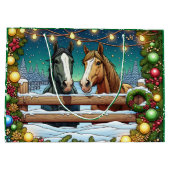 Twee feestelijke Cartoons in stripboekstijl Groot Cadeauzakje (Achterkant)