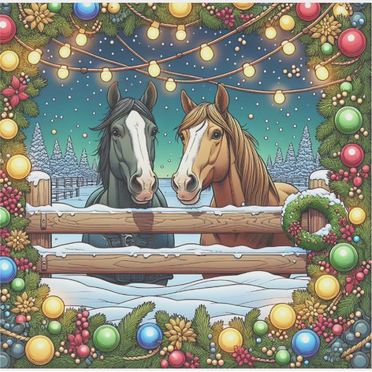 Twee feestelijke Cartoons in stripboekstijl Sticker (Voorkant)